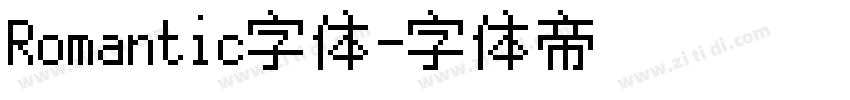 Romantic字体字体转换