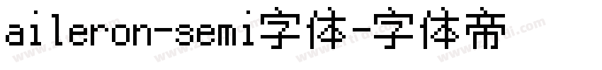 aileron-semi字体字体转换