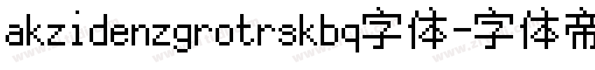 akzidenzgrotrskbq字体字体转换