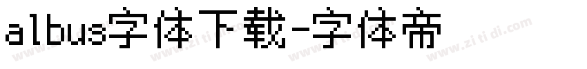 albus字体下载字体转换