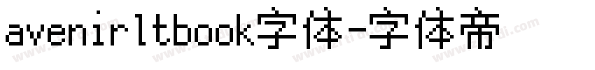 avenirltbook字体字体转换
