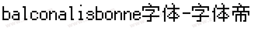 balconalisbonne字体字体转换
