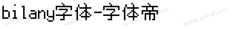 bilany字体字体转换