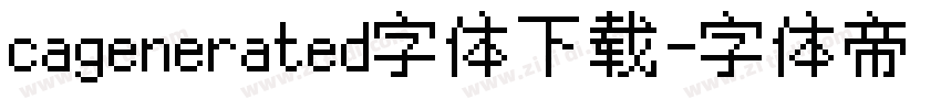 cagenerated字体下载字体转换