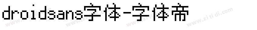 droidsans字体字体转换