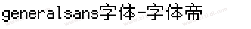 generalsans字体字体转换