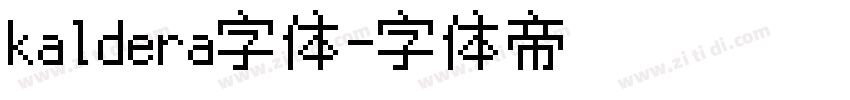 kaldera字体字体转换