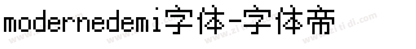 modernedemi字体字体转换
