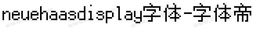neuehaasdisplay字体字体转换
