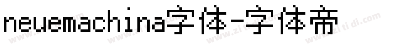 neuemachina字体字体转换