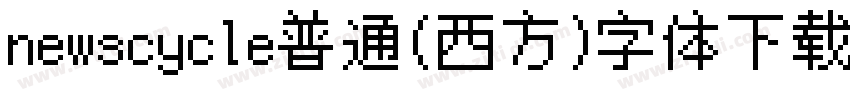 newscycle普通(西方)字体下载字体转换