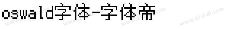 oswald字体字体转换