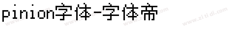 pinion字体字体转换