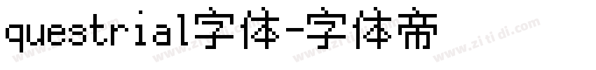 questrial字体字体转换