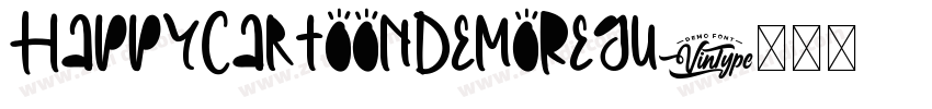 HappyCartoonDemoRegu字体转换