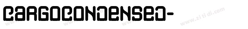 CargoCondensed字体转换
