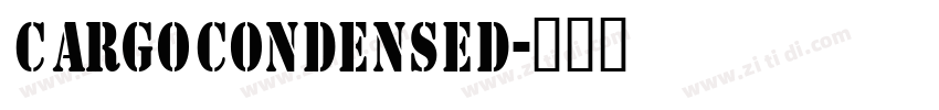 CargoCondensed字体转换