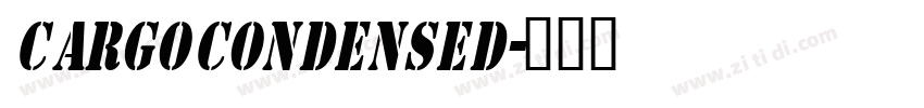 CargoCondensed字体转换