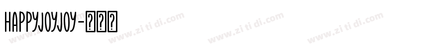 HappyJoyJoy字体转换