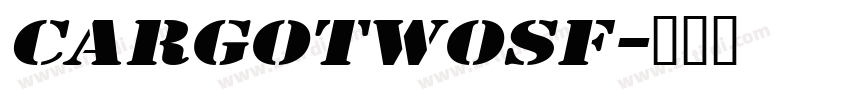 CargoTwoSF字体转换