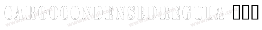 CargoCondensedRegula字体转换