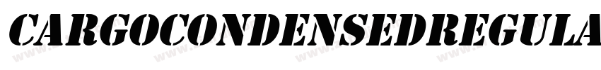 CargoCondensedRegula字体转换