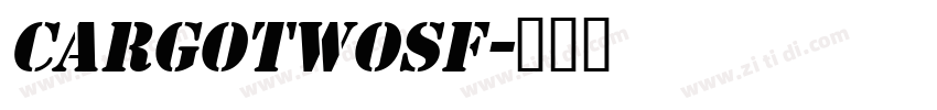 CargoTwoSF字体转换