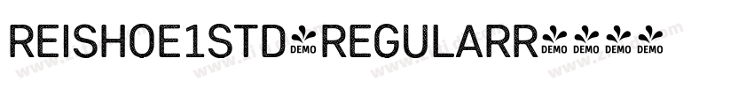 ReishoE1Std-RegularR字体转换