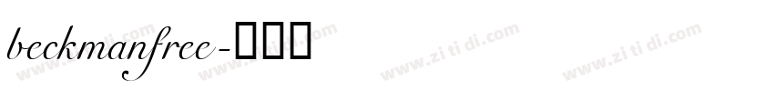 beckmanfree字体转换