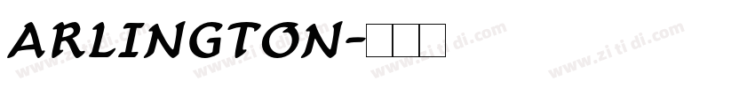 ARLINGTON字体转换