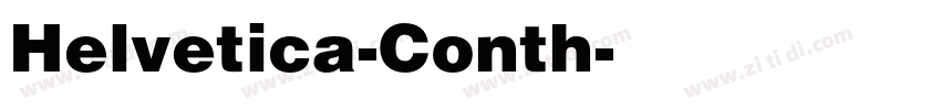 Helvetica-Conth字体转换
