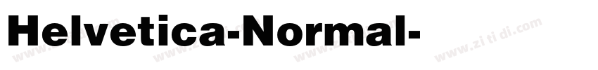 Helvetica-Normal字体转换