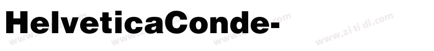 HelveticaConde字体转换