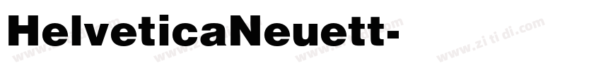 HelveticaNeuett字体转换