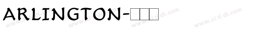 ARLINGTON字体转换