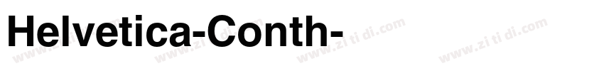 Helvetica-Conth字体转换
