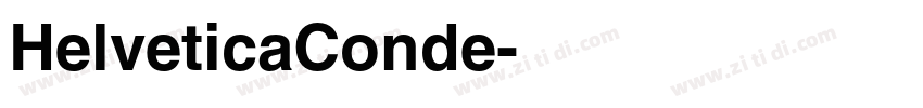 HelveticaConde字体转换
