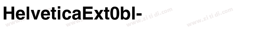 HelveticaExt0bl字体转换