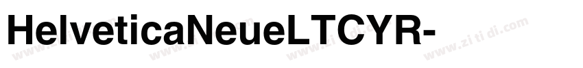 HelveticaNeueLTCYR字体转换