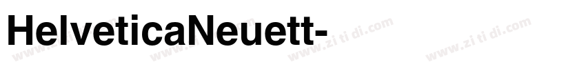 HelveticaNeuett字体转换