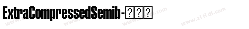 ExtraCompressedSemib字体转换