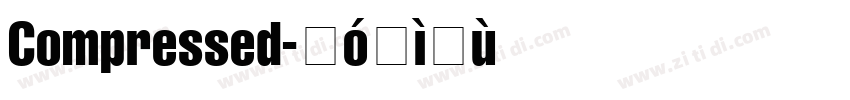 Compressed字体转换