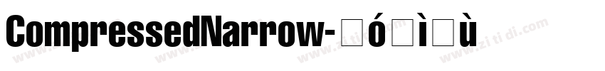 CompressedNarrow字体转换
