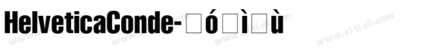HelveticaConde字体转换