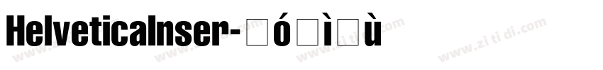 HelveticaInser字体转换