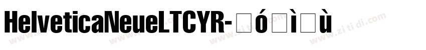 HelveticaNeueLTCYR字体转换