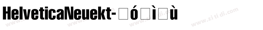 HelveticaNeuekt字体转换