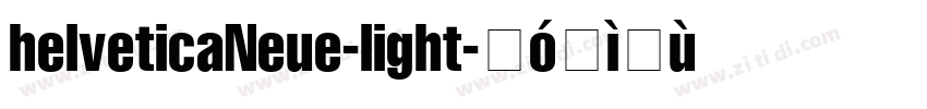 helveticaNeue-light字体转换
