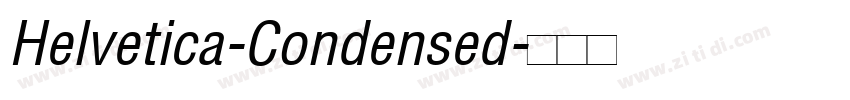 Helvetica-Condensed字体转换