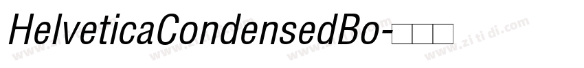 HelveticaCondensedBo字体转换